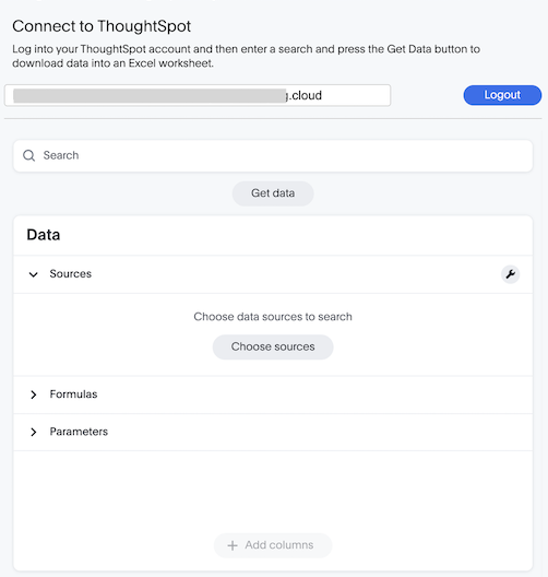 Click on Choose sources for selecting the relevant Model