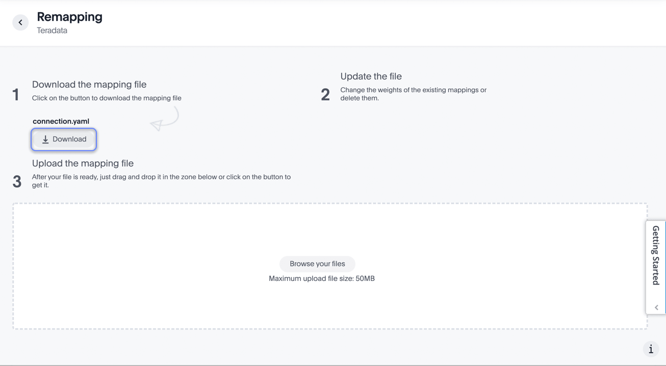 Download the source mapping file